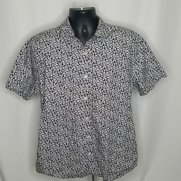 Express Short Sleeve Button Down Shirt 